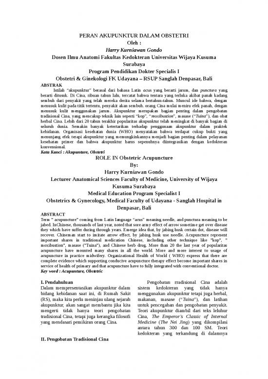 picture_Peran Akupunktur Dalam Obstetri | Akupunktur